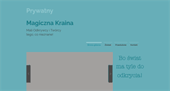 Desktop Screenshot of magicznakraina.edu.pl