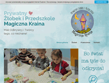 Tablet Screenshot of magicznakraina.edu.pl